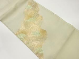 道長取に華文模様織出し名古屋帯